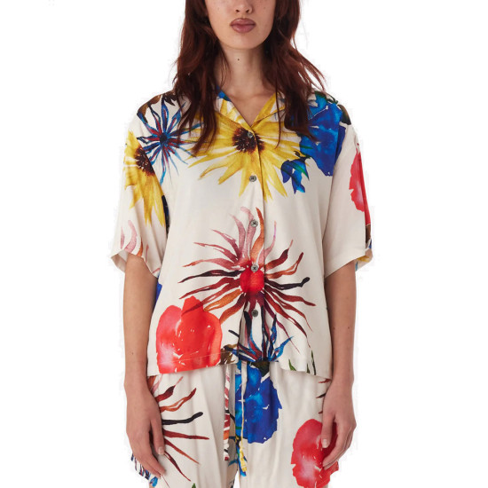 Obey Γυναικείο πουκάμισο Multi Flowers Shirt